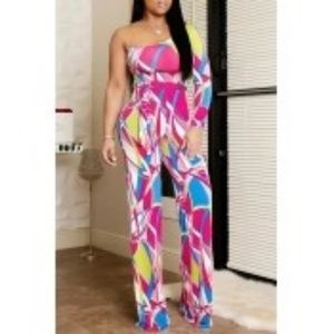 One Shoulder Jumpsuit